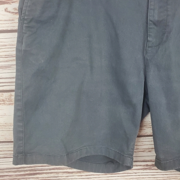 Flint And Tinder Size 36 Mens 365 Charcoal Grey Chino Khaki Shorts - Picture 5 of 9